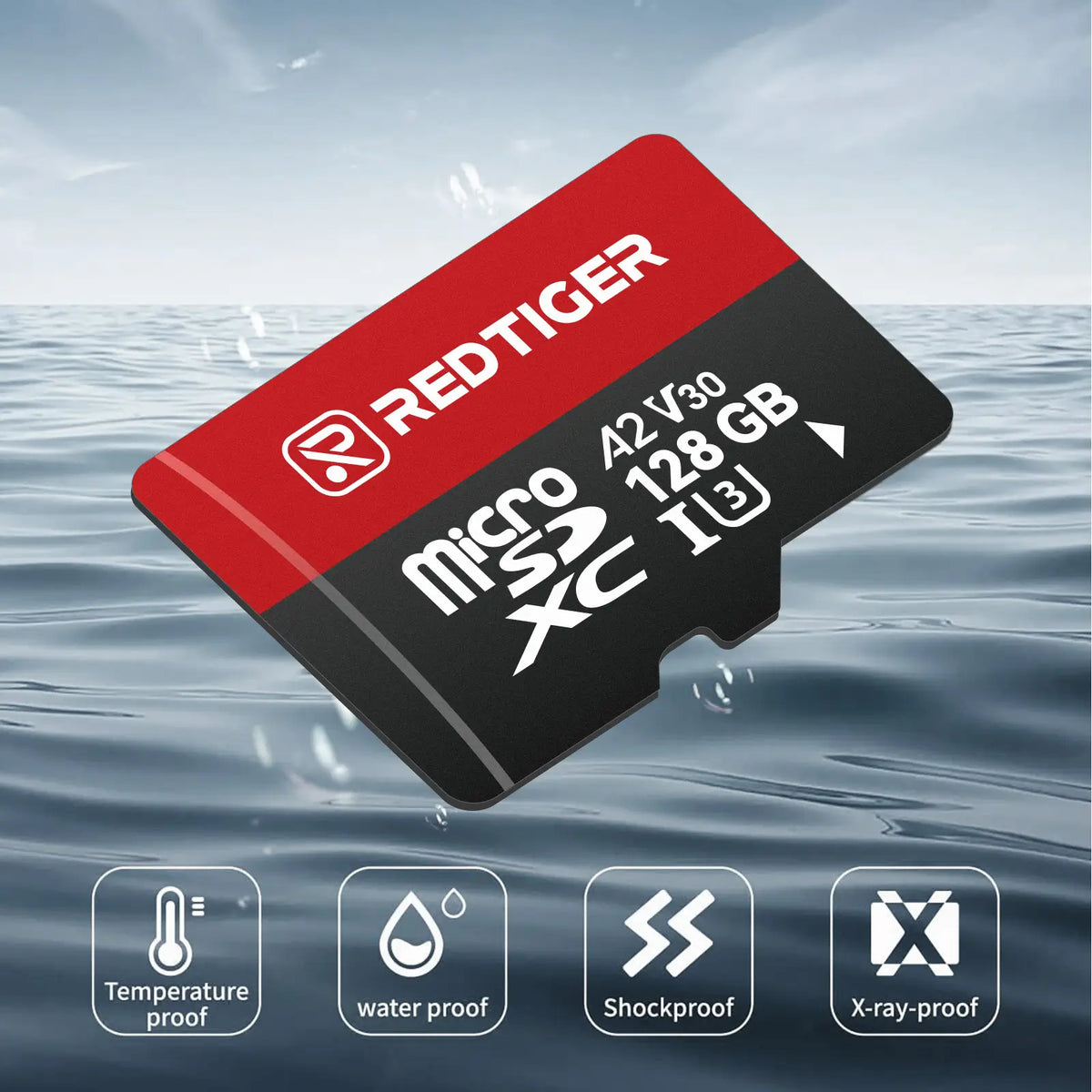 Redtiger 128GB SD Card For Dash Cam Class 10 U3