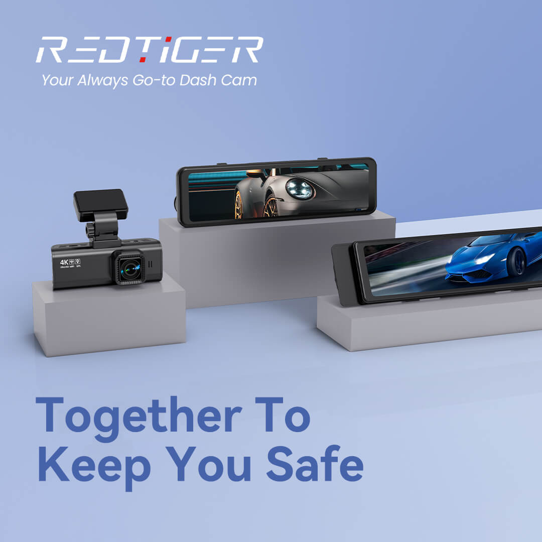 Redtiger T27 4K Front and 2.5K Rear Mirror Dash Cam