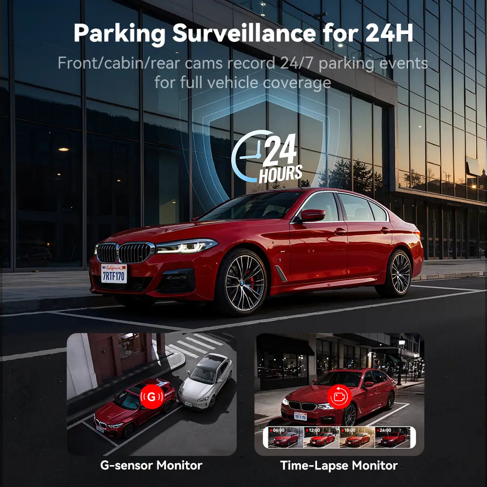 Redtiger F17 4K 3-Channel 5G Wifi Dash Cam