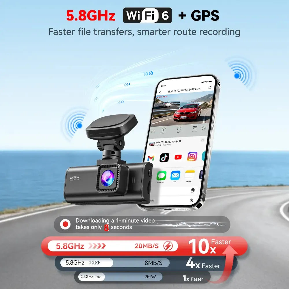 Redtiger F7N 4K Dual Dash Cam