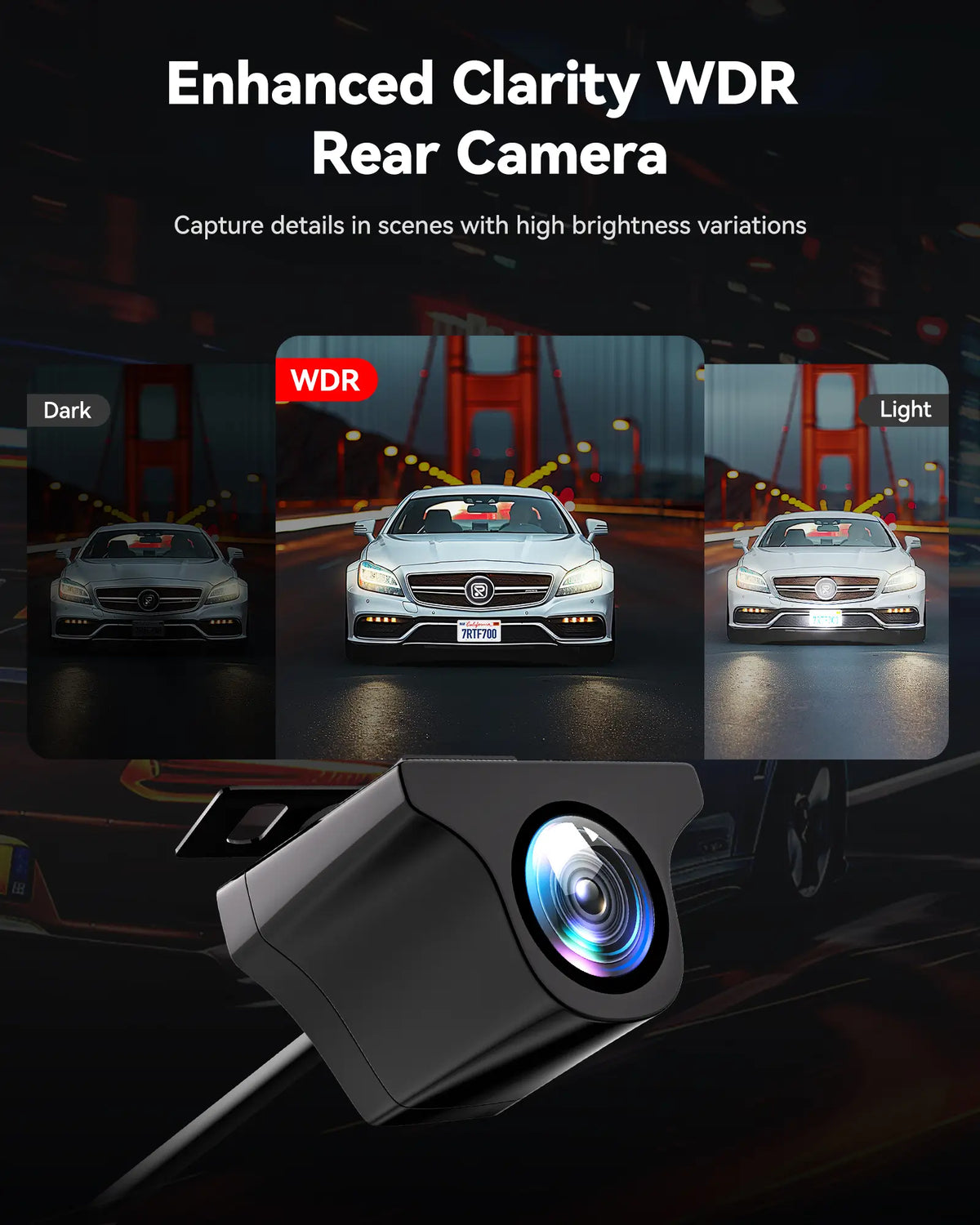 Redtiger F7N Elite 4K Sony STARVIS 2 WiFi-6 Écran tactile Commande vocale Double caméra embarquée