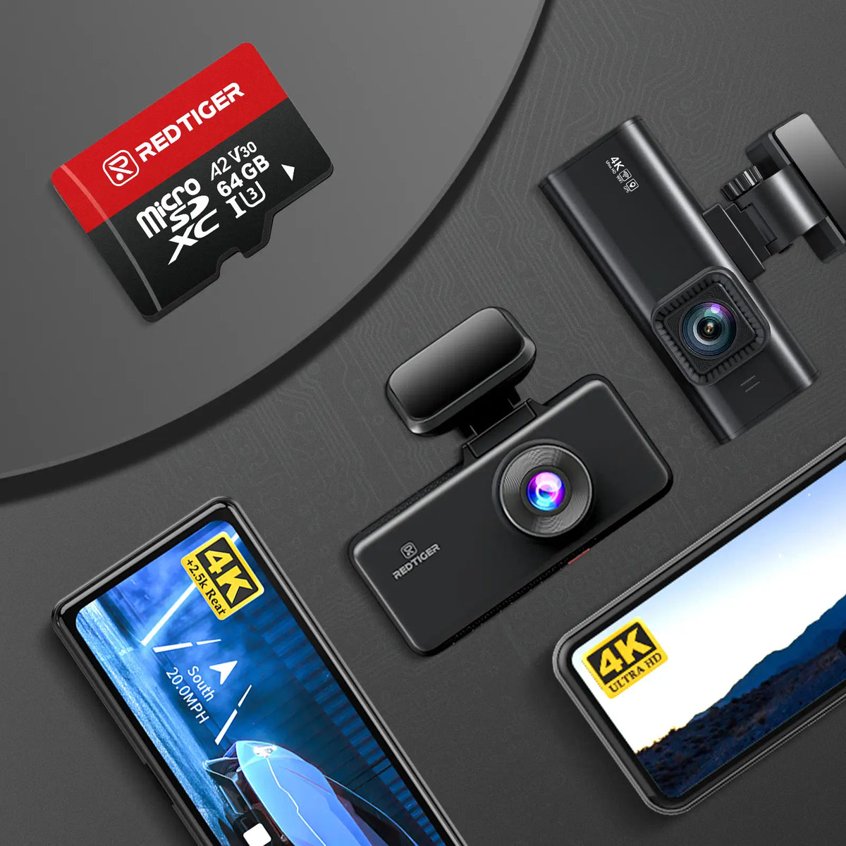 Redtiger 64GB SD Card For Dash Cam Class 10 U3
