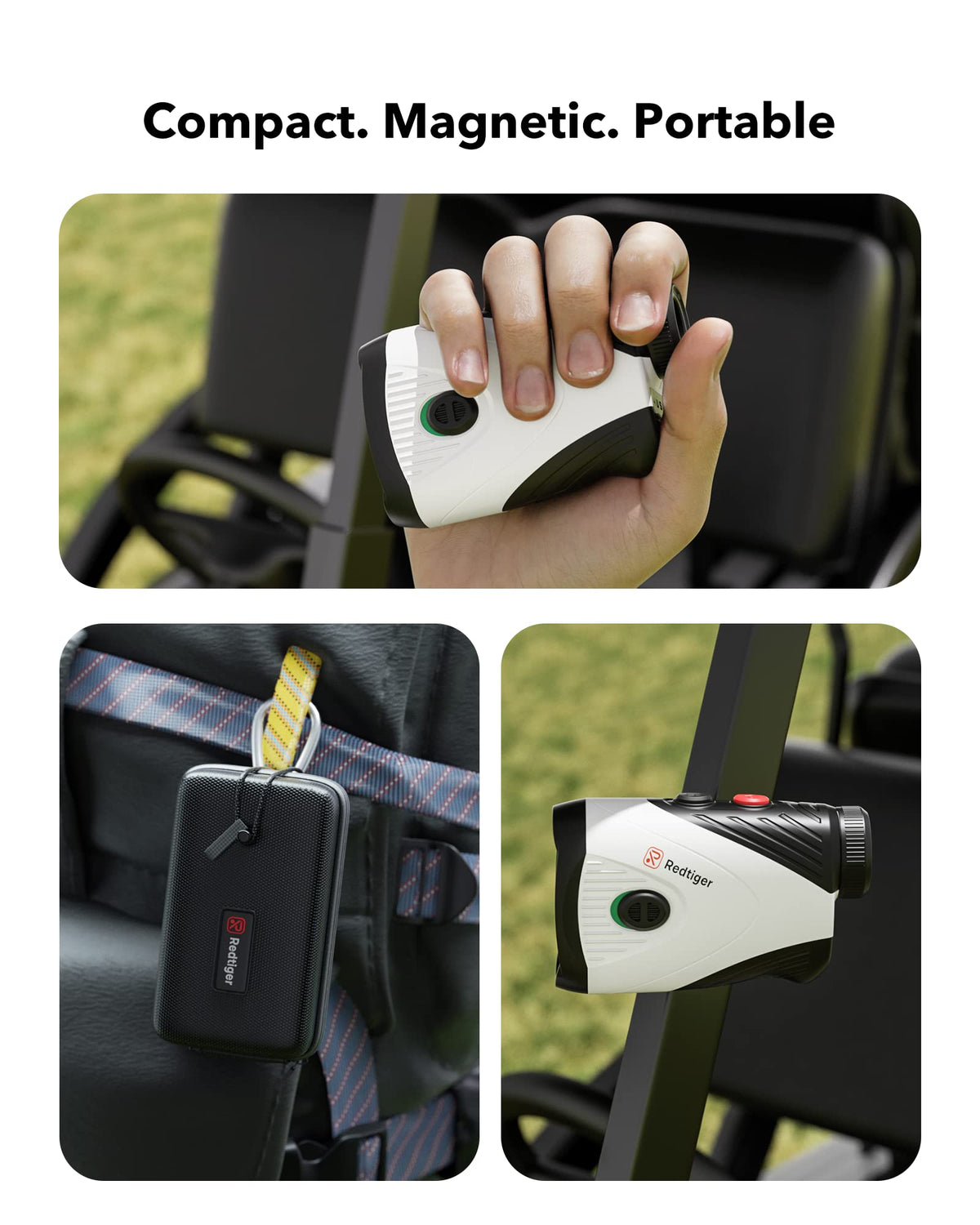 Télémètre de golf REDTIGER avec pente, télémètre laser de golf de 1200 yards, grossissement 7x, best-seller REDTIGER Dash Cam   
